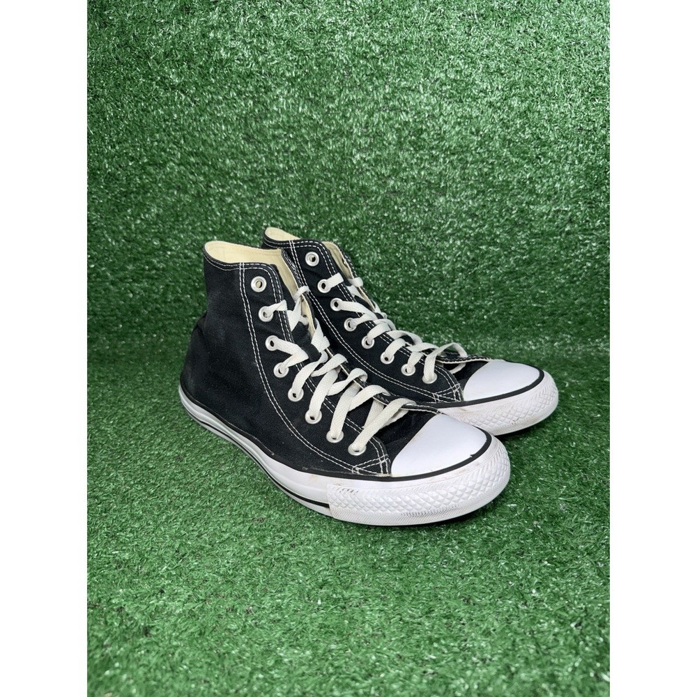 Converse Shoes Womens Size 10 Chuck Taylor All Star High Top Black White Sneaker - Picture 4 of 11
